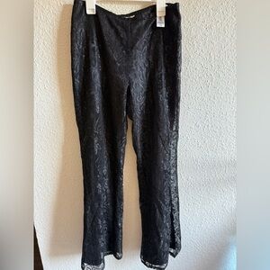 Lace Pants Black Casual Corner Women’s Size 4